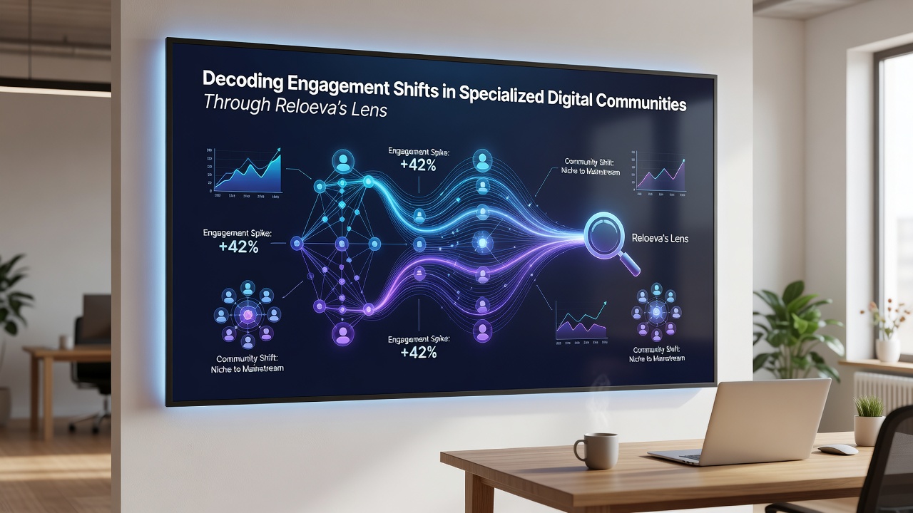 Chart comparing engagement curves in gaming, research, and craftsmanship digital communities