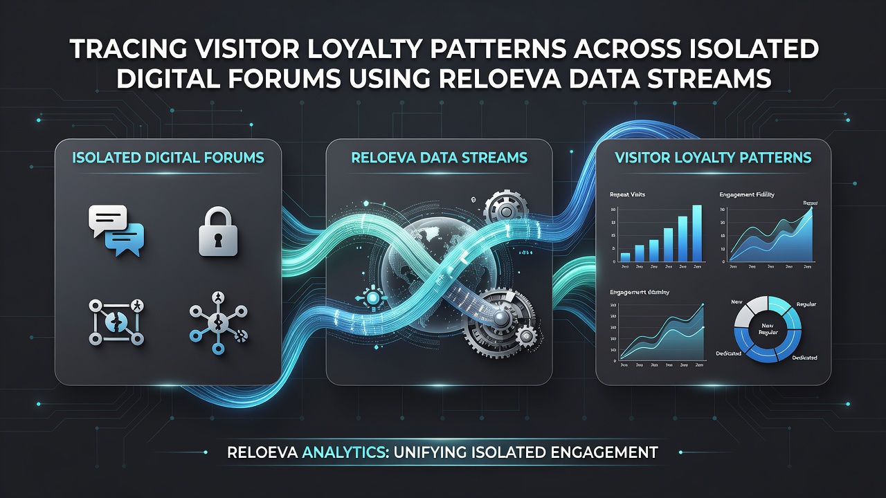 Chart showing loyalty retention curves derived from forum session data